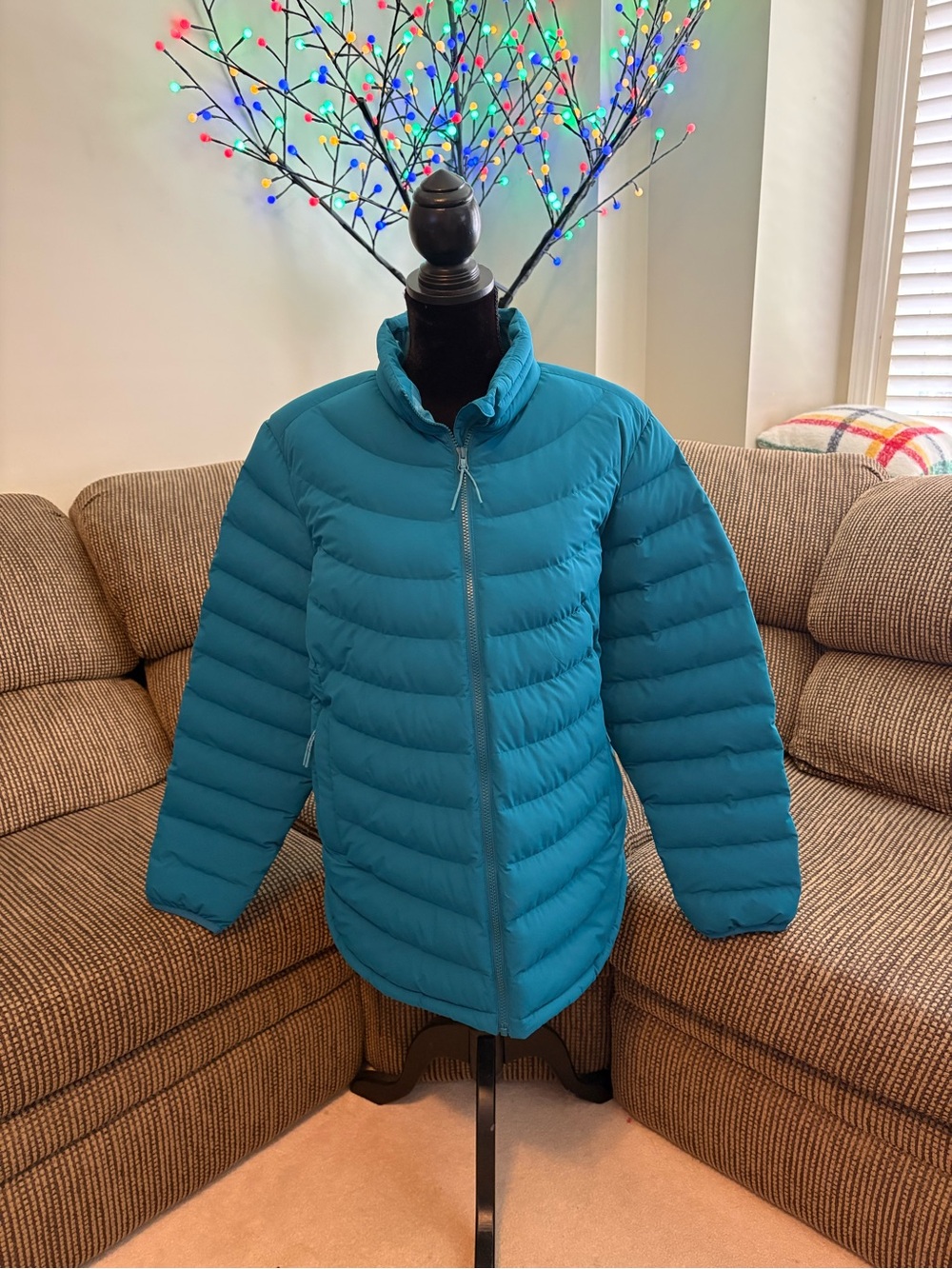 ✨✨Women's Teal Quilted Lightweight Puffer Jacket - Packable Everyday Coat